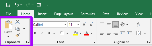 Clipboard Excel