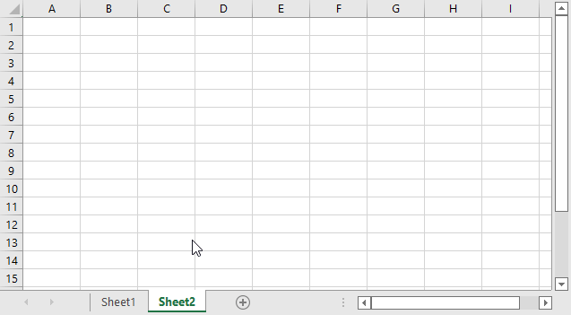 Hapus sheet Excel