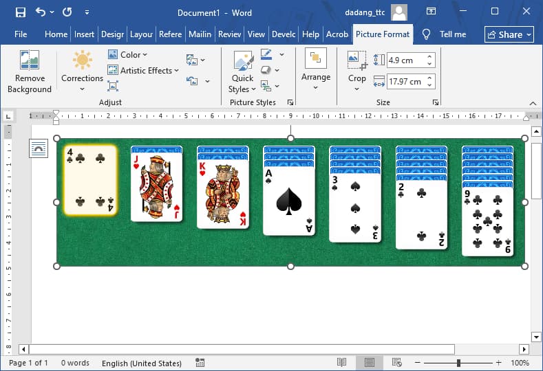 Screen Clipping in Word
