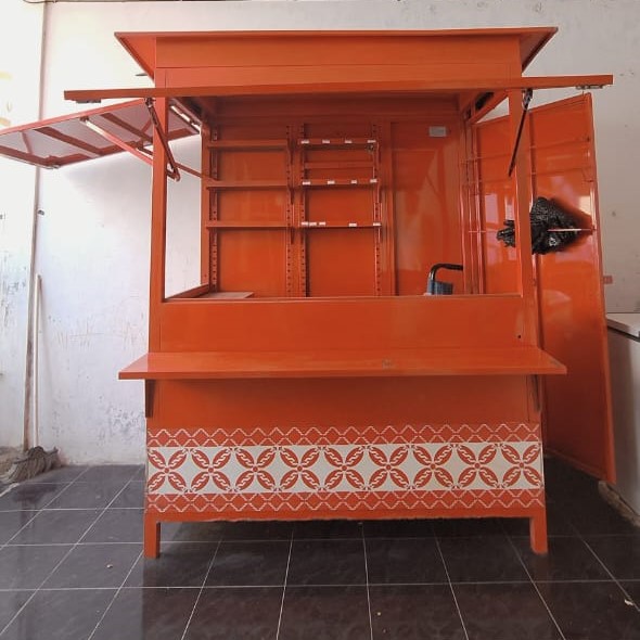 Gerobak Kios UMKM Merk Lotte Terbuka