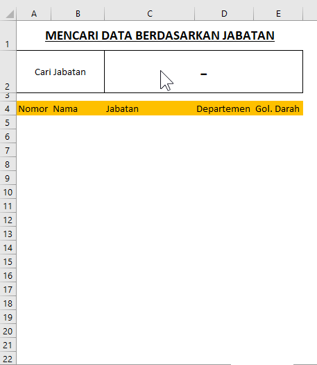 Demo Dynamic Search Excel