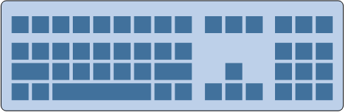 External keyboard illustration for kids